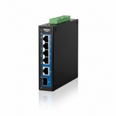 TRENDnet TI-G50611 Industrial 6P 2.5G DIN-Rail Switch with 10G Uplink