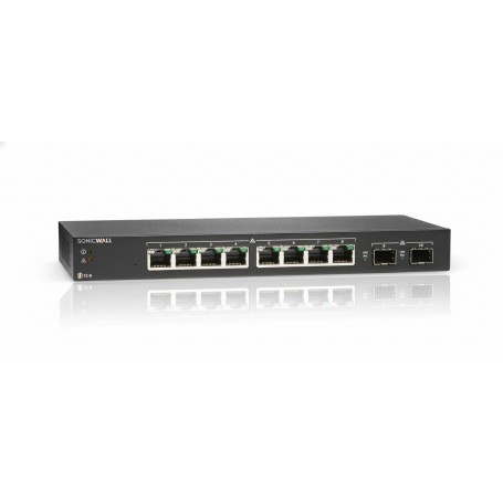 SonicWall 02-SSC-8364 Switch SWS12-8 - Managed 10-Port Gigabit Switch