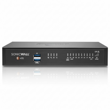 SonicWall 02-SSC-7257 TZ470 Threat Edition Security Appliance 1 Year TotalSecure