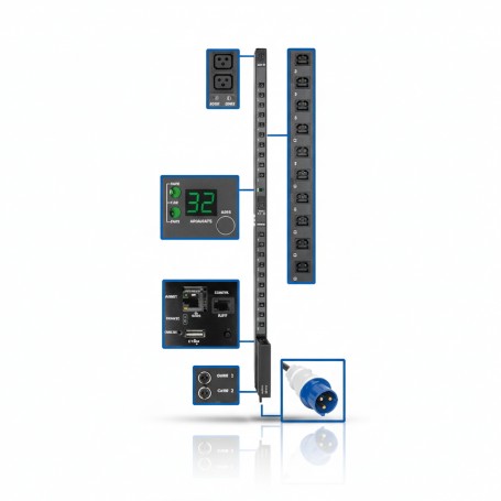 Eaton PDUMV32HVNETLX Tripp Lite 7 7kW Switched PDU