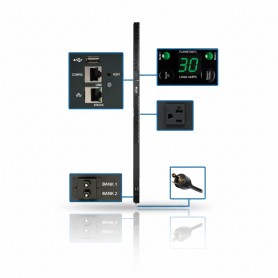 Tripp Lite by Eaton PDUMNV30LX 2.9kW 24 Outlet Monitored PDU