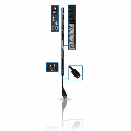 Eaton PDU3EVS6L2130 10kW 3-Phase 30-Outlet Switched PDU