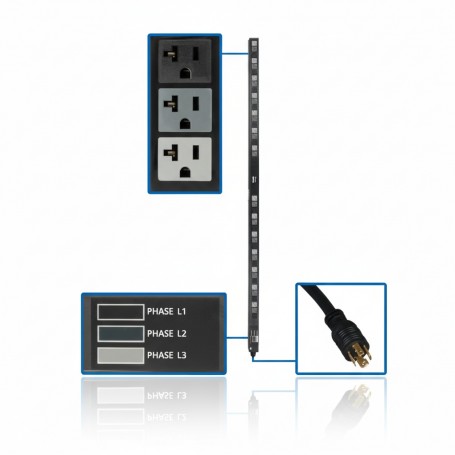 Eaton Tripp Lite PDU3V6L2120LV  5.7kW 3-Phase 42 Outlets PDU