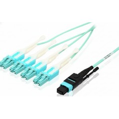 Eaton N844-02M-8LC-PT MTP/MPO 8LC OM3 40GbE Fan-out Cable Fiber Cable