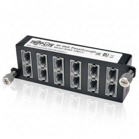 Eaton Tripp Lite N484-12RJ Cat6a 12-Port 10GbE Pass-Through Cassette