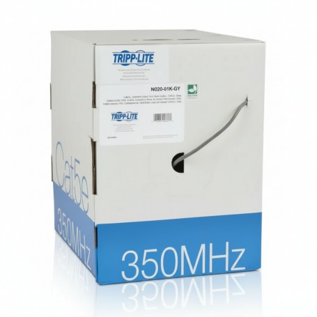 Eaton N020-01K-GY Tripp Lite Series 1000 ft Cat5e Bulk Ethernet Cable