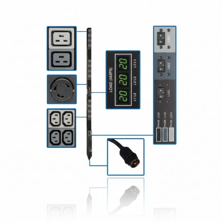 Eaton Tripp Lite PDU3MV6H50A Metered 14.4kW 3-Phase PDU