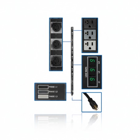 Eaton PDU3MV6L2120B Tripp Lite Series 5 7kW 3 Phase Metered PDU