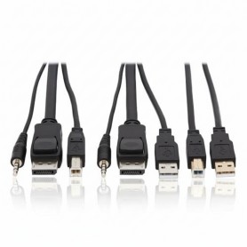 Eaton P783-010-U Tripp Lite 10ft 4K DisplayPort USB Audio KVM Cable Kit