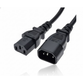 HPE R1C65A 2M 250V 10A C13-C14 Black Jumper Cord