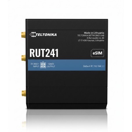 Teltonika RUT241033000 Industrial 4G/LTE Cellular Router