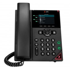 HP Poly VVX 250 4-Line IP Phone and PoE-enabled