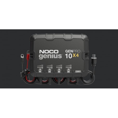 NOCO Genius GENPRO10X4, 4-Bank, 40A (10A/Bank) Smart Marine Battery Charger