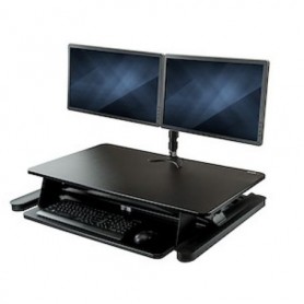 StarTech BNDSTSLGDUAL Dual-Monitor Stand with 2x Shelves