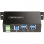 StarTech 5G4AINDRM-USB-A-HUB 4 Port Industrial USB 3 0 Hub