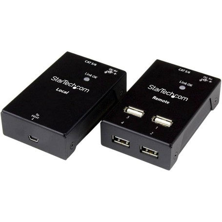 StarTech USB2004EXTV 4-Port USB 2.0 Over Cat5/Cat6 Extender