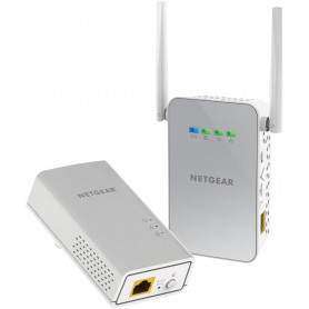 NETGEAR Powerline Adapter + Wireless Access Point Kit, 1000 Mbps Wall-Plug, 1 Gigabit Ethernet Ports (PLW1000-100NAS), 1 Gbps Ki