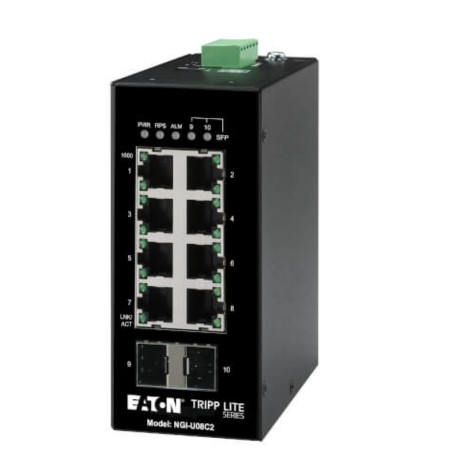 Eaton NGI-U08C2P8-4 8-port industrial Gigabit Ethernet unmanaged switch