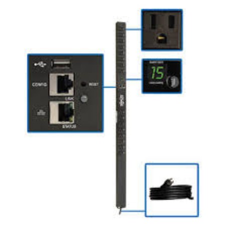 Eaton PDUMNV15LX Vertical single-phase monitored rack PDU