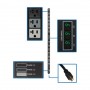 Eaton PDU3MV6L2120LV 5 7kW 3 phase local metered 0U vertical rack PDU