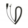 Jabra 6847045 QD to RJ Coiled Cord