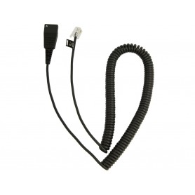 Jabra 6847045 QD to RJ Coiled Cord
