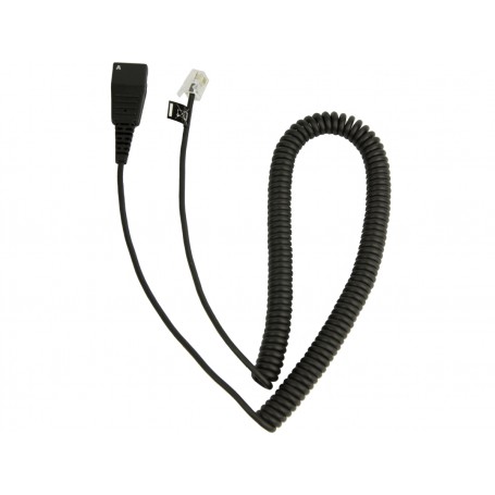 Jabra 6847045 QD to RJ Coiled Cord