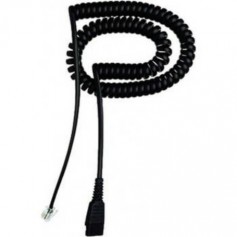 Jabra 8800-01-37 QD to RJ10 Coiled Bottom Cord