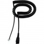 Jabra 8800-01-37 QD to RJ10 Coiled Bottom Cord