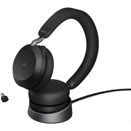 Jabra 27599-999-889 Evolve2 75 MS Stereo USB C Headset Charging Stand
