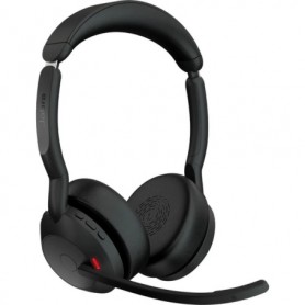 Jabra 25599-999-989-01 Binaural Wireless Headset Evolve2 55 Link380a MS