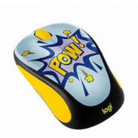 Logitech 910-006122 Design Collection Wireless Mouse Pow Pattern