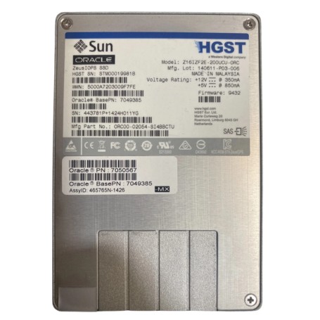 Oracle 7050567 200GB 2.5 SAS Enterprise SSD Solid State Drive