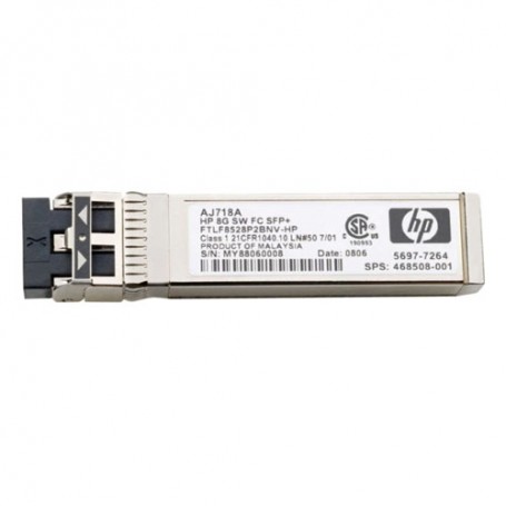 HPE AJ718A 8Gb Short Wave Fibre Channel SFP+ 1 Pack Transceiver Module