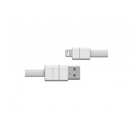 Verbatim 99213 Sync & Charge Lightning Cable Lightning To Usb 7 In White Flat