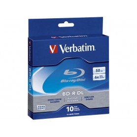 Verbatim 97335 50GB 6X BD-R DL 10 Packs Spindle Disc Model