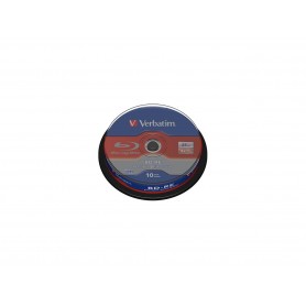 Verbatim 43694 Blu-ray Rewritable Media - BD-RE - 2x - 25 GB - 10 Pack Spindle