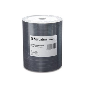 Verbatim 97019 CD-R 80 High Speed, Inkjet Hub Printable Compact Disc (Spindle Pack of 100)