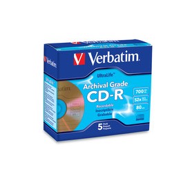 Verbatim 96319 CD-R 700MB, 52x, 80 Minute UltraLife Gold