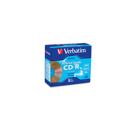 Verbatim 96319 CD-R 700MB, 52x, 80 Minute UltraLife Gold
