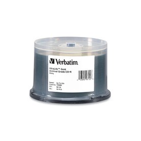 Verbatim 96159 CD-R 700MB, 52x, 80 Minute UltraLife Gold