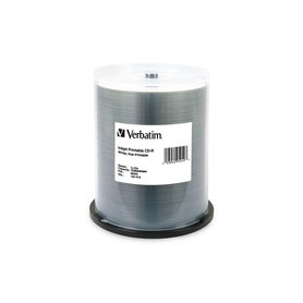Verbatim 95252 CD-R 700MB White Printable (100-Pack Spindle)