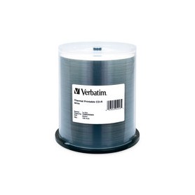 Verbatim 95253 CD-R 700MB, 80 Minute, 52x White Thermal