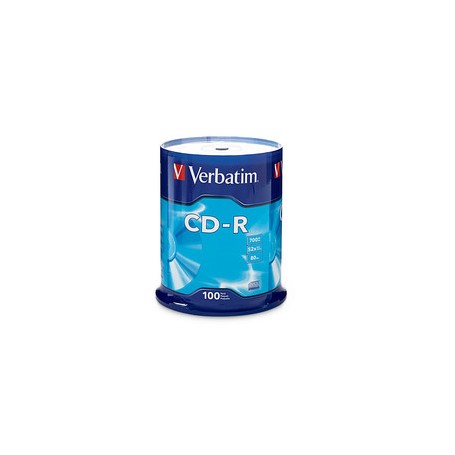 Verbatim 94554 CD-R 700MB Branded Surface 100-Pack Spindle