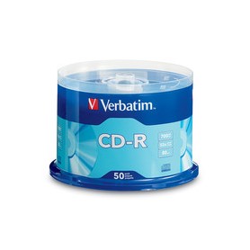 Verbatim 94691 CD-R 700MB 52X with Branded Surface Disc (50-Pack Spindle)