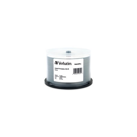 Verbatim 94892 CD-R 700MB 52x DataLifePlus Silver Inkjet Disc