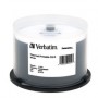 Verbatim 94949 CD-R 700MB 52x DataLifePlus White Thermal Printable Recordable Compact Disc (Spindle Pack of 50)