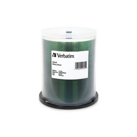 Verbatim 94970 CD-R 700MB 52X Silver Silk Screen Disc (Spindle Pack of 100)