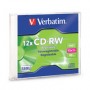 Verbatim 95161 CD-RW 700MB Rewritable High-Speed Recordable Disc with Slim Jewel Case