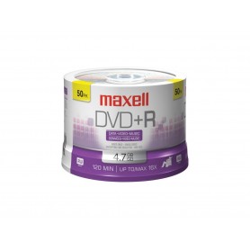 Maxell 639013 DVD+R 4.7GB, 16x, Write-Once Recordable Disc (Spindle Pack of 50)